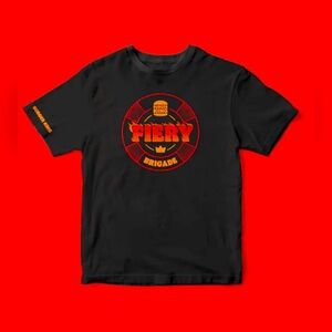 LIMITED Burger King Black Fiery Brigade Shirt​